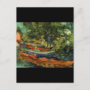 Vincent Van Gogh Rowing Boats Postkarte