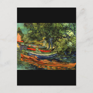Vincent Van Gogh Rowing Boats Postkarte