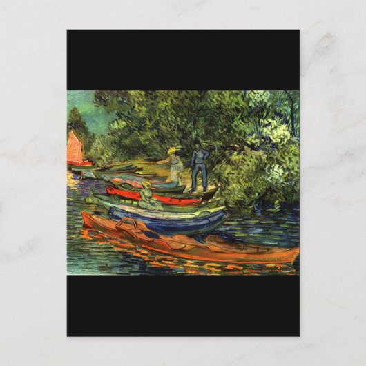 Vincent Van Gogh Rowing Boats Postkarte (Vorderseite)