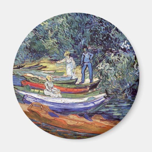 Vincent Van Gogh - Ruderboote auf dem Oise der Ban Magnet (Vorne)