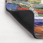 Vincent Van Gogh - Ruderboote auf dem Oise der Ban Mousepad (Ecke)
