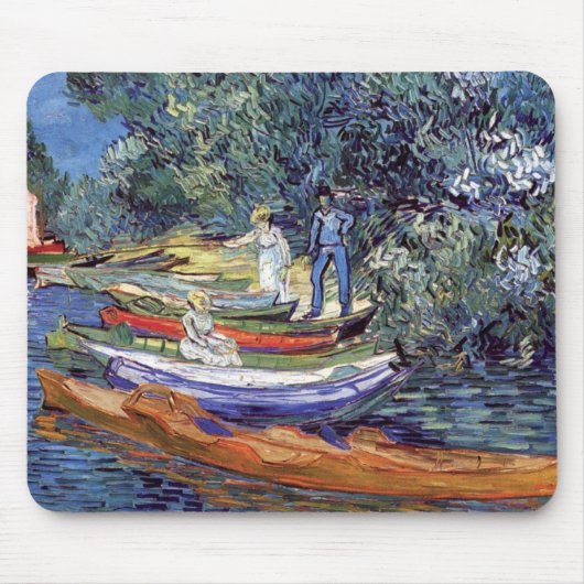 Vincent Van Gogh - Ruderboote auf dem Oise der Ban Mousepad (Vorne)