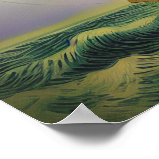 Vincent Van Gogh Sailor Boot im Ozean Poster (Ecke)