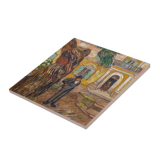 Vincent Van Gogh - Saint-Paul Asylum in Saint-Remy Fliese (Seite)