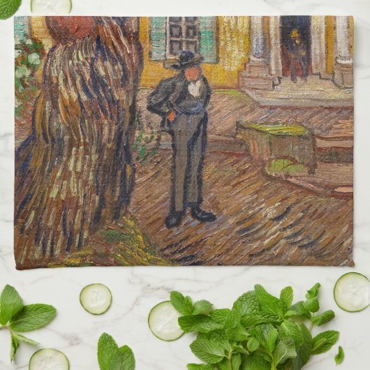 Vincent Van Gogh - Saint-Paul Asylum in Saint-Remy Geschirrtuch (Gefaltet)