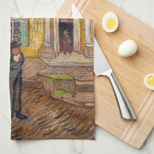 Vincent Van Gogh - Saint-Paul Asylum in Saint-Remy Geschirrtuch (Viertel Falte)