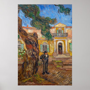 Vincent Van Gogh - Saint-Paul Asylum in Saint-Remy Poster