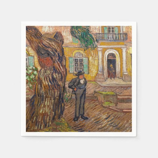 Vincent Van Gogh - Saint-Paul Asylum in Saint-Remy Serviette (Vorderseite)