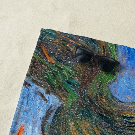 Vincent Van Gogh - Saint-Paul Asylum in Saint-Remy Strandtuch (Beispiel)