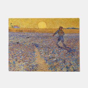 Vincent van Gogh - Sämann bei Sonnenuntergang Fußmatte