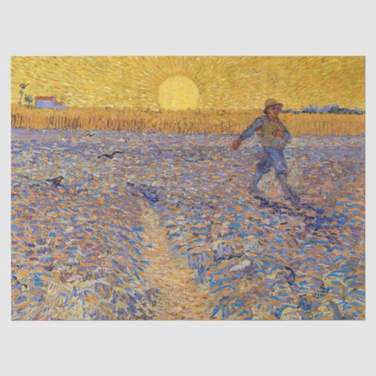 Vincent van Gogh - Sämann bei untergehender Sonne Seidenpapier (Vorderseite)