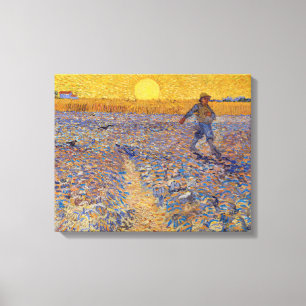 Vincent van Gogh - Sämann beim Sonnenuntergang Leinwanddruck