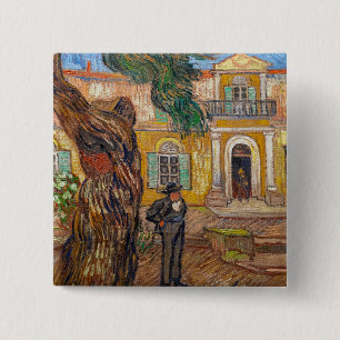 Vincent Van Gogh - Sankt-Paulus-Asyl in Saint-Rémy Button