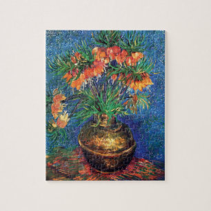 Vincent Van Gogh - Schachbrettblumen in einer Kupf Puzzle