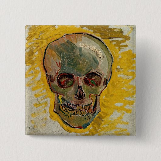 Vincent van Gogh - Schädel 1887 #2 Button (Vorderseite)