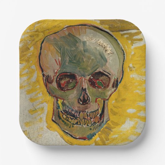 Vincent van Gogh - Schädel 1887 #2 Pappteller (Vorderseite)