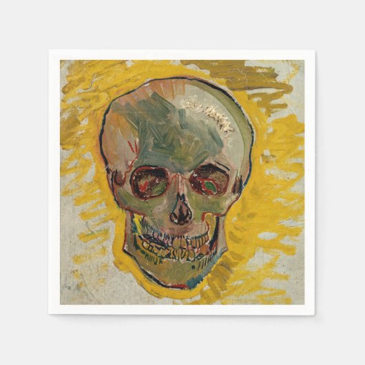Vincent van Gogh - Schädel 1887 #2 Serviette (Vorderseite)
