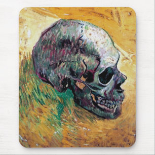 Vincent Van Gogh - Schädel im Profil - Kunstwerk Mousepad