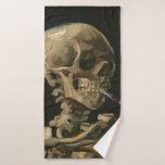 Vincent Van Gogh - Schädel mit brennender Zigarett Badehandtuch<br><div class="desc">Vincent Van Gogh - Schädel mit brennender Zigarette</div>