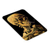 Vincent Van Gogh - Schädel mit brennender Zigarett Magnet (Rechte Seite)