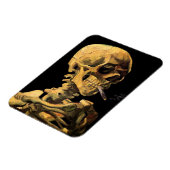 Vincent Van Gogh - Schädel mit brennender Zigarett Magnet (Linke Seite)