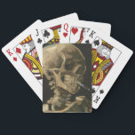 Vincent Van Gogh - Schädel mit brennender Zigarett Spielkarten<br><div class="desc">Vincent Van Gogh - Schädel mit brennender Zigarette</div>