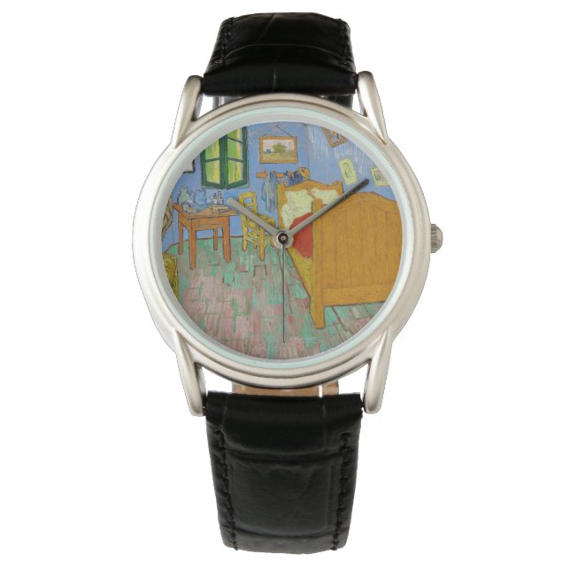 Vincent Van Gogh. Schlafzimmer. Impressionismus Vi Armbanduhr (Vorderseite)