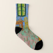 Vincent Van Gogh Schlafzimmer. Impressionist Vinta Socken (Rechts - Außen)
