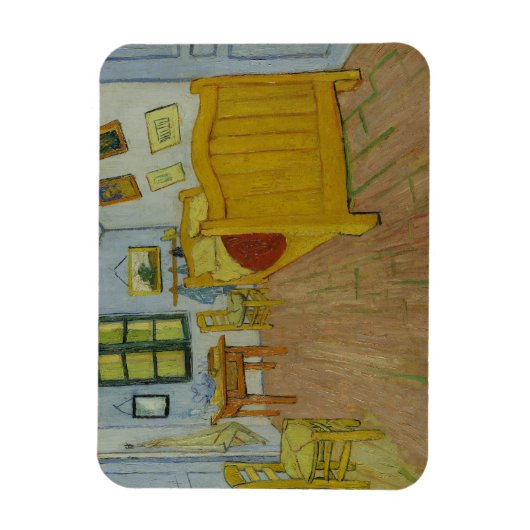 Vincent Van Gogh, Schlafzimmer in Arles, 1. Versio Magnet (Vertikal)
