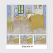 Vincent Van Gogh, Schlafzimmer in Arles, 3. Versio Aufkleber (Blatt)