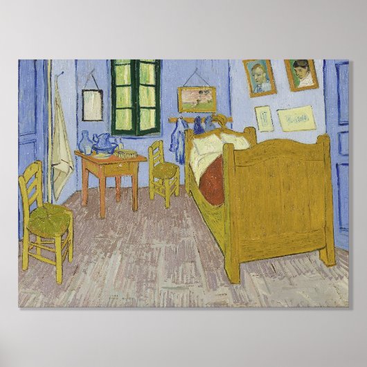 Vincent Van Gogh, Schlafzimmer in Arles, 3. Versio Foliendrucke (Vorderseite)