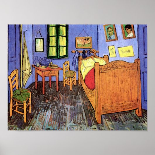 Vincent Van Gogh - Schlafzimmer mit Arles Fine Art Poster (Vorne)