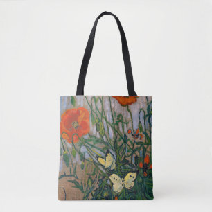 Vincent van Gogh - Schmetterlinge und Mohn Tasche