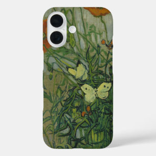 Vincent van Gogh - Schmetterlinge und Mohnblumen iPhone 16 Hülle