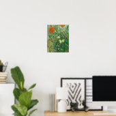 Vincent Van Gogh - Schmetterlinge und Mohnblüter a Poster (Heimbüro)