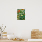 Vincent Van Gogh - Schmetterlinge und Mohnblüter a Poster (Küche)