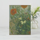 Vincent van Gogh - Schmetterlinge und Pfoten Einladung (Stehend Vorderseite)