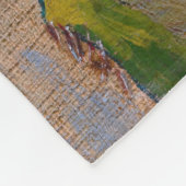 Vincent van Gogh - Schmetterlinge und Pfoten Fleecedecke (Ecke)