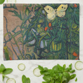 Vincent van Gogh - Schmetterlinge und Pfoten Geschirrtuch (Gefaltet)