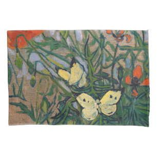 Vincent van Gogh - Schmetterlinge und Pfoten Kissenbezug