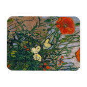 Vincent van Gogh - Schmetterlinge und Pfoten Magnet (Horizontal)