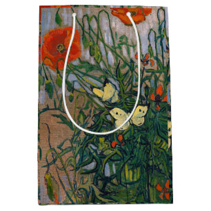 Vincent van Gogh - Schmetterlinge und Pfoten Mittlere Geschenktüte