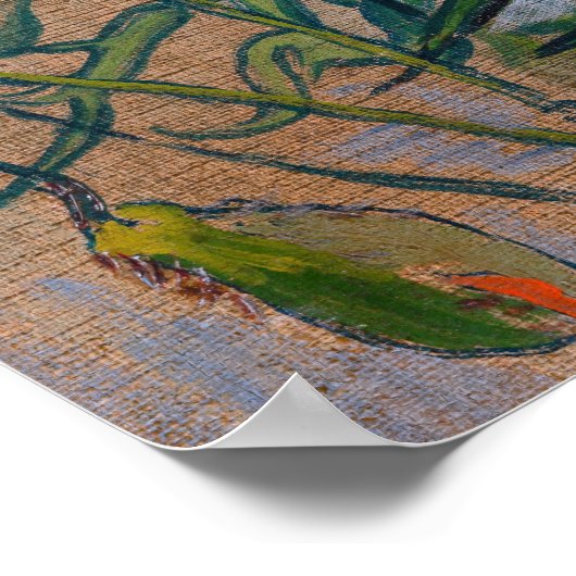 Vincent van Gogh - Schmetterlinge und Pfoten Poster (Ecke)