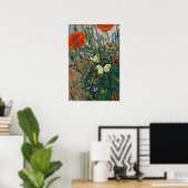 Vincent van Gogh - Schmetterlinge und Pfoten Poster (Heimbüro)