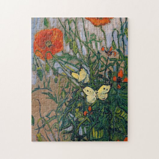 Vincent van Gogh - Schmetterlinge und Pfoten Puzzle (Vertikal)