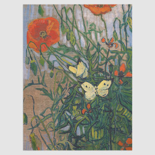 Vincent van Gogh - Schmetterlinge und Pfoten Seidenpapier