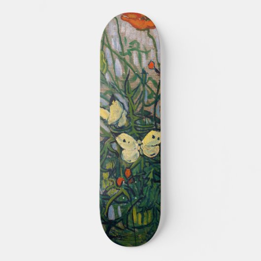 Vincent van Gogh - Schmetterlinge und Pfoten Skateboard (Vorderseite)