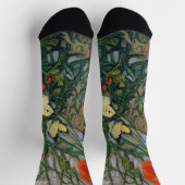 Vincent van Gogh - Schmetterlinge und Pfoten Socken (Oben)