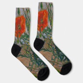 Vincent van Gogh - Schmetterlinge und Pfoten Socken (Rechts)