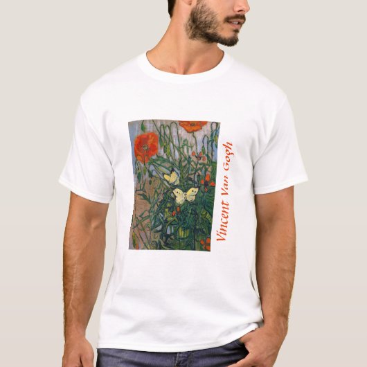 Vincent van Gogh - Schmetterlinge und Pfoten T-Shirt (Vorderseite)
